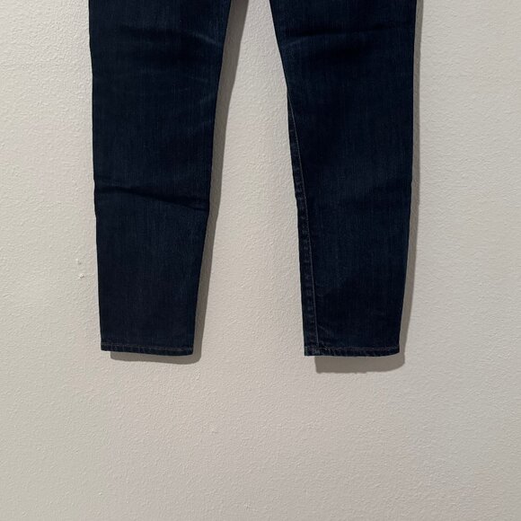 J Crew Low Rise Toothpick Skinny Ankle Jeans Dark Wash Stretch Sz 27 (31x28) EUC - Picture 9 of 13